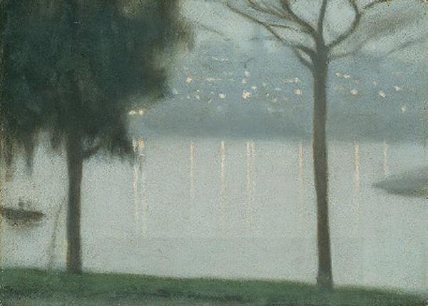 Clarice Beckett Across the Yarra oil painting picture